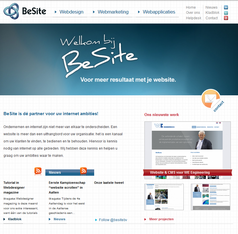 Besite website in 2010