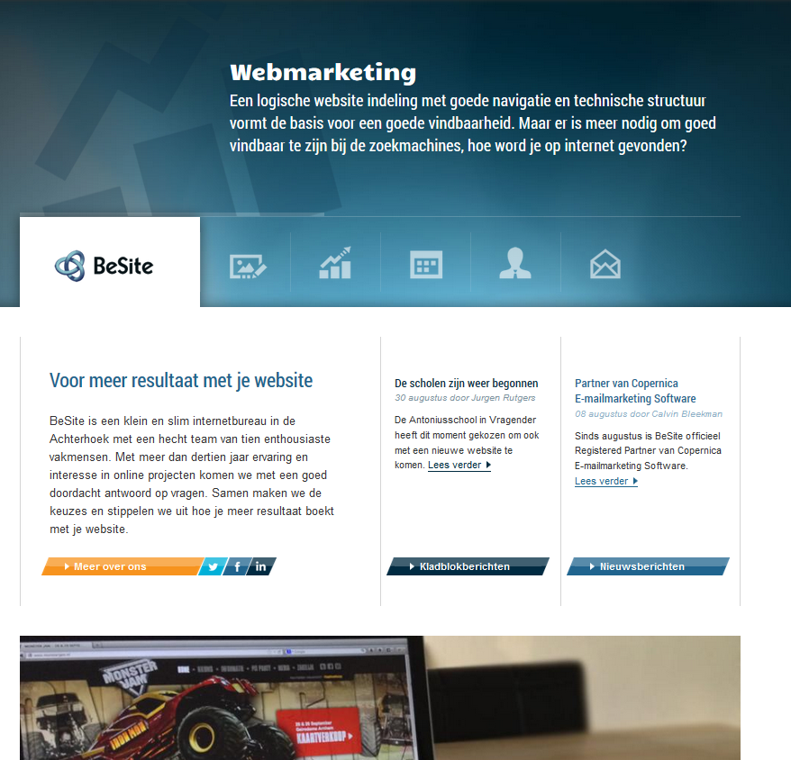 Besite website in 2013