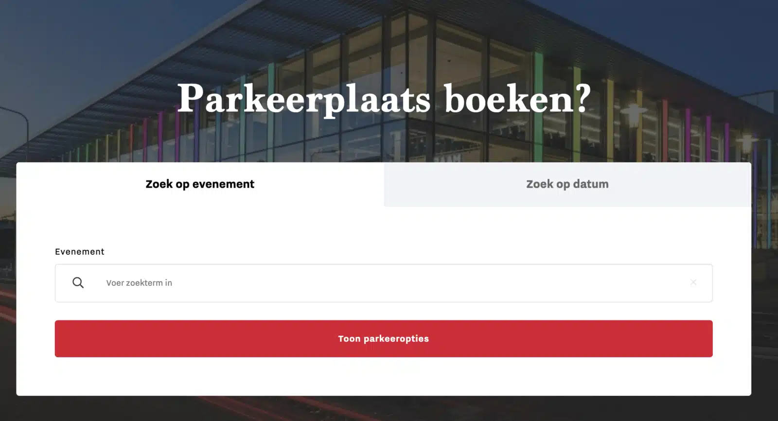ParkWebshop voor Libéma en MECC Maastricht